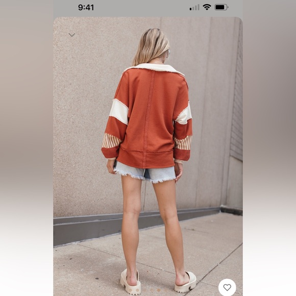 The Post Hudson Rust Pullover - Picture 3 of 7